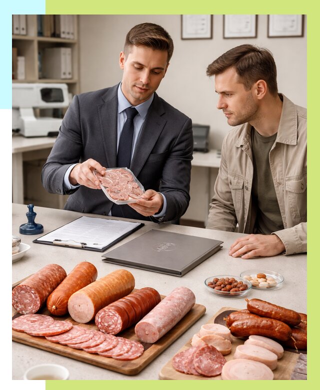 Сертификация колбасных изделий в Нижнем Новгороде от 7816 р. | Алешин-Ннн