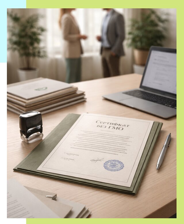 Сертификат без ГМО в Нижнем Новгороде от 7816 р. оформить срочно Алешин-Ннн