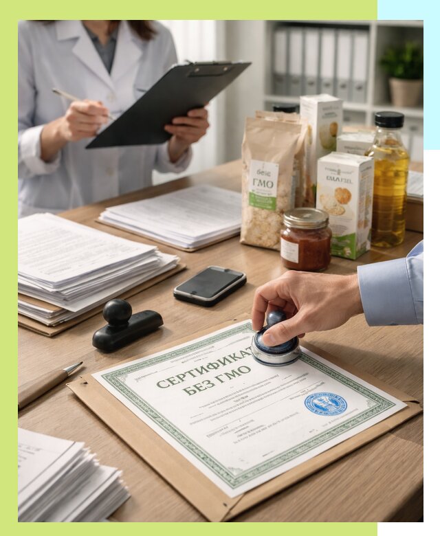 Получение сертификата Без ГМО для продукции в Нижнем Новгороде